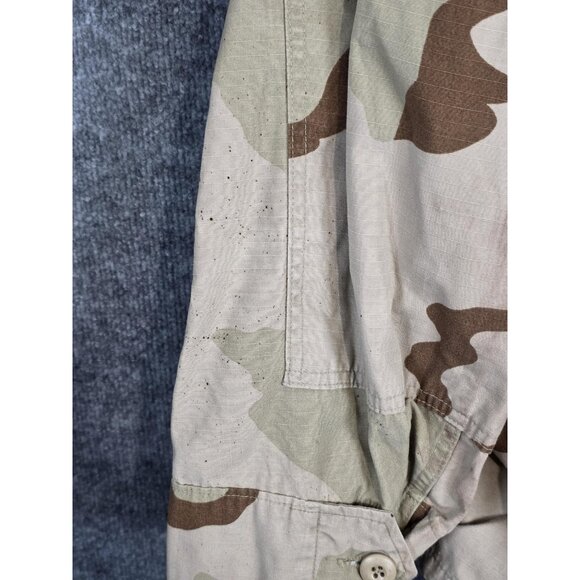 Vintage US Army Desert Camouflage Jacket Mens Large Short Combat Coat 90s Camo - Picture 11 of 16